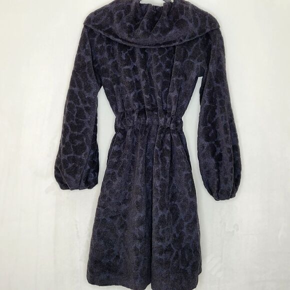 Rebecca Taylor Wool Angora Tie Front Leopard Print Coat Size 0 - Picture 5 of 7